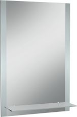 Зеркало с декором Домино Классика 01 50x80 с полкой Матовое